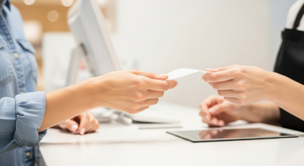 Stille Alarmierung an der Empfangstheke oder Kasse